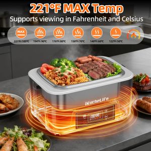 iKuchelife Heated Lunch Box 1.5L – Portable Electric Food Warmer
