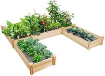 Giantex U-Shaped Raised Garden Bed,