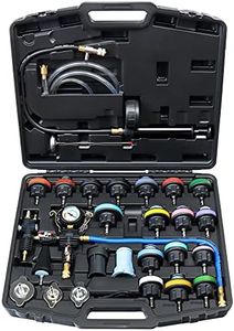 JoyFans Coolant Pressure Tester Kit, Cooling System Coolant Vacuum Refill Kit Automotive Tools Works on Radiator Leak Test & Coolant Fill Purge Service for Cars Trucks Airlift