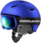 Odoland Ski Helmet and Goggles Set,