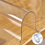 iToolsTech Clear Desk Table Cover Protector, 39.37 X 15.74in (100cm X 40cm) Desk Pad Mat, Waterproof and Anti-Dirty Desk Cover for Dining Table, Side End Table, Dresser, Office Desk