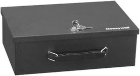 Honeywell Safes & Door Locks 6104 Fire Resistant Steel Security Safe Box, 8.7x12.7x4.2, Black