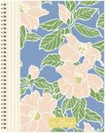 TF PUBLISHING 2025 Gardenia Large Weekly Monthly Planner - Monthly Life Planner with 2 Page Spreads - 12 Month Calendar and Planning Prompts - Planner for School or Work - 9"x11"