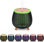 CkeyiN Mini Essential Oil Diffuser Portable Aromatherapy Fragrant Oil Humidifier with 2 Mist Modes, with 7 Color Changing LED Night Lights for Car Office Travel