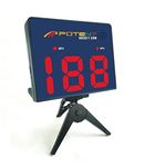 Potent Hockey Speed Radar Gun 2.0 w. App Support (Android & iOS) - Instantly Measure Shot, Pitch, Ball Speed - Multi-Sport Training Equipment