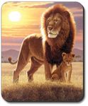 Lion and Cub Mouse Pad