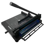 TEXALAN Heavy Duty Guillotine Paper Cutter Black 400 Sheets Stack Paper Trimmer (A4-12'' Paper Cutter) (A3''-17'' Paper Cutter)