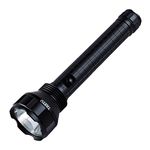 TATTU D2 Heavy-Duty Tactical 2-Cell D LED Torch, Black