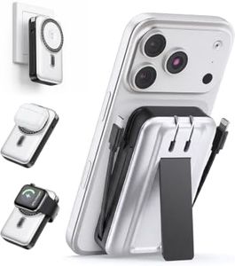 for Magsafe Battery Pack, Real Capacity 10000mAh with AC Wall Plug Charger