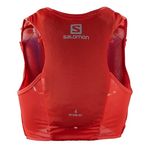 Salomon Adv Hydra Vest 4 Unisex Hydration Vest Trail running Hiking, Comfort and Stability, Quick Access to Hydration, and Simplicity, Red, M