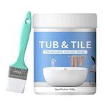 Quick-Dry Bathroom Paint Kit, Water Based Bath Refinishing For Countertops, Floors And Wall, Easy To Use White Sink And Tub Cover Up For Countertops Sinks Floors Walls Toilet Kitchen Dorm Apartment