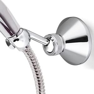 YTTX Adjustable Chrome Plated Shower Head Bracket Wall Mount for Standard Shower Hose