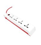 GM 3068 Power Mate 4+1 Power Strip with Master Switch, Indicator & International Socket