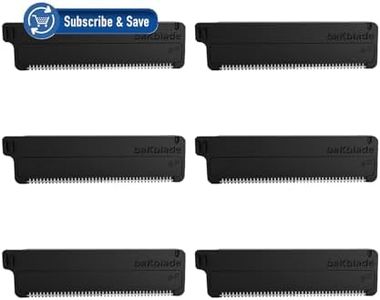BAKblade 2.0 Refill Cartridges Bundle - Back Hair & Body Shaver Refill Replacement Cartridges. Extra-Wide Wet or Dry Disposable Razor Blades (6 Blades)