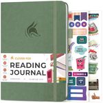 Clever Fox Reading Journal – Guided Book Review Log with Reading Tracker – Gift Book Accessories for Reading Lover – Book Tracking Journal for Kids & Adults – A5 Size, 14.6x21.3cm (Cypress)