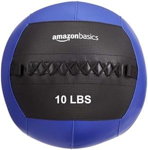 Amazon Basics Training Exercise Medicine Wall Ball, 10-Pound/4.5 Kilograms, Blue