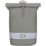 OAK25 Bike Pannier Bag for Bicycles Green - Everyday Rolltop Bike - Reflective 2-in-1 Daypack and Rear Rack Bag - Backpack for Cycling Everyday Work Travel - Water-Repellent