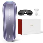 IPL Hair Removal Device, Ulike Air 10, 15℃ Patented Sapphire Ice Cooling, Dual Lights for Double Efficiency, Skin Sensor & SHR Mode* for Painless Experience, IPL Hair Remover from Home, Violet Purple