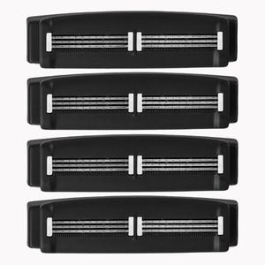 Bearback Shaver Cartridges – 4-Pack Refill Blades for Men’s Back Shaver – Triple Stainless Steel Pivoting Heads – Fits Bearback Handle & Grooming System