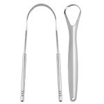 Walgreen® 2PCS Tongue Cleaner Scraper, Tongue Brush Tongue Cleaners Stainless Steel Tongue Scrapers for Adults and Kids, Help Your Dental Hygiene