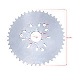 Sthus 44T Wheel Sprocket Fit 415 Chain 49cc 50cc 60cc 66cc 80cc 2 Stroke Engine Motorized Bike