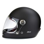 ViPER F656 Full Face Motorcycle Motorbike Helmet ECE 22.06 Approved Vintage Motorbike Helmets for Adult Men and Women Touring Urban Bike Safety Wear Full Face Helmet (Matt Black,L)