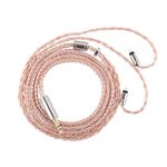 Linsoul Tripowin C-02 IEM Cable, 16 Core Silver-Plated Alloy Copper Earphone Cable, with PVC Jacket, 0.46 Low Impedance, HiFi Replacement Cable for Wired Earbuds (3.5mm)