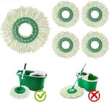 5 Pack Mop Head Replacement for Libman Tornado Spin Mop Resuable Microfiber Mop Refill Head for Liberman Mop Head Replacement