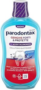 Parodontax Gengive Forti & Protette, Collutorio quotidiano con Acido Ialuronico, rinforza il sigillo tra bordo gengivale e dente per una protezione duratura* delle gengive, Intense Mint, 500ml