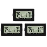 Thlevel Digital Thermometer Hygrometer Temperature Humidity Meter Gauge Thermometer for Greenhouse, Cars, Home, Office (3PCS)