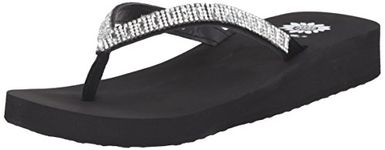 Yellow Box Women's Zemily Flip Flop, Clear, 10 M US