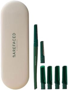 Barefaced Facial Shaving Razor and Refills | Stainless Steel Dermaplaning Tool for Smoother, Brighter Skin - Removes Peach Fuzz & Dead Skin, Improves Skincare Absorption