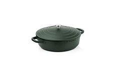 Westinghouse Performance Series 32 cm Green Casserole Sauté Pan with Lid & Handle Holder | Non-Stick, Induction & Oven Safe, Dishwasher Friendly | Heavy-Duty Aluminum Cookware for All Hobs