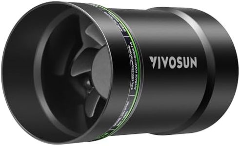 VIVOSUN 4” Inline Booster Duct Fan, 130 CFM Quiet Exhaust Fan for HVAC Ventilation in Grow Tents, Basements, Bathrooms, Kitchens, and Attics