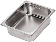 Paderno World Cuisine 12 1/2 inches by 10 1/2 inches Stainless-Steel Hotel Pan - 1/2 (Depth: 7 7/8 inches)