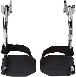 Drive Medical Swing Away Footrests with Aluminum Footplates, Black