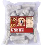 ADB CREATIONS Rawhide Bones for Dogs and Puppies Chicken Flavour Delicious Treats 3 Inch Calcium Chew Bone All Life Stages/Helps in Strengthen Bones and Teeth with Nutritional Benefits - 900 Gram