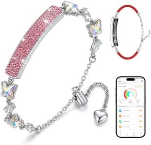 Irondance Smart Bracelet for Women – Jewelry Fitness Tracker No Screen with 24/7 Heart Rate, HRV, Blood Oxygen, Sleep Monitor & Step Counter, Adjustable Slider for Birthday, Valentine's Day