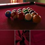 Professional Pre Cut Pool Table Felt Cloth with 6 PCS Bottom Cloth - Choose for 7, 8 or 9 Foot Table, 7 Colours for Choice (for 8 Fool Table, Dark Red)