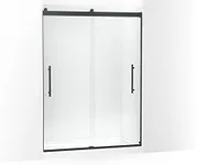 KOHLER 702429-L-BL LEVITY™ PLUS 3/8 SHOWER DOOR 82x 59-5/8 with Vertical Ladder Handle in Matte Black