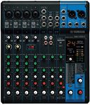 Yamaha MG10XU 10-Channel Analog Mixer, with 4 Microphone Preamps, 3 Dedicated Stereo Line Channels, 1 Aux Send, EQ, 1-knob Compressors, and Digital Effects