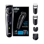 Braun Beard Trimmer for Men, BT5410, From Gillette, Style, Edge, Detail, Lifetime Sharp Blades, 39 Length Settings, 100-Min Runtime, Waterproof, 5 min Quick Charge, Precision Trimming Comb