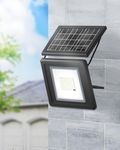 Solar Powered Outdoor Lights-Solar Wall Lights,Solar Motion Sensor Lights for Outside with Remote Control,IP65 Waterproof Solar Flood Lights,Solar Security Lights for House Porch Yard Patio Lighting