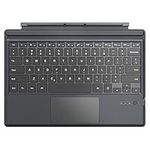 MoKo Type Cover Compatible for Microsoft Surface Pro 7 Plus/Pro 7 / Pro 6 / Pro 5 / Pro 4 /Pro 3, Lightweight Slim Wireless Bluetooth Keyboard with Touchpad and Built-in Rechargeable Battery