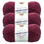 (3 Pack) Lion Brand Yarn 136-148 Badlands Heartland Yarn, Multicolor