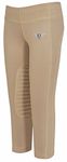 TuffRider Kid's Ventilated Schooling Tights, Safari/Safari, Medium