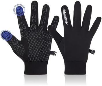 AsbaSweet Winter Gloves for Men Women, Touch Screen Glove with Anti-Slip Grip, Thermal Warm Windproof Material & Touchscreen Finger Breathable Comfort, Cold Weather Touchscreen Gloves for Phone Text