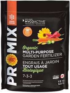 PRO-MIX Organic Multi-Purpose Garden Fertilizer 7-3-3, 1.5 kg (3.3 lb), Resealable Bag - Engrais A Jardin Tout Usage Biologique