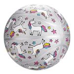 INPODAK Basketball 27.5 Inches Size 5 Unicorn Street Junior Basketball Classic Sport Ball Game Indoor Outdoor for Girl Kids Teenage Christmas Halloween Birthday Gift with Pump& Net