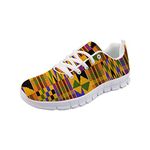 SEANATIVE African Traditional Print Retro Style Women Shoes Athletic Running Jogging Shoes for Females Lace-Up Sneakers39